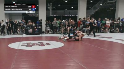 92 kg Champ. Rd Of 64 - Lincoln Snell, South Side Wrestling Club vs Caleb Christensen, Moen Wrestling Academy