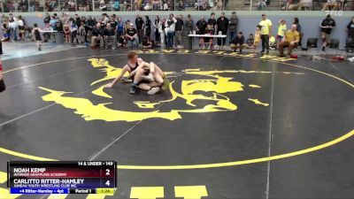 149 lbs Cons. Round 3 - Noah Kemp, Interior Grappling Academy vs Carlitto Ritter-Hamley, Juneau Youth Wrestling Club Inc.