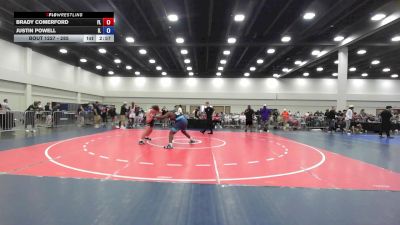 285 lbs Champ. Round 1 - Brady Comerford, FL vs Justin Powell, IL