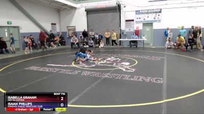 59 lbs 1st Place Match - Isabella Graham, Mat-Su Matmen vs Isaiah Phillips, Chugach Eagles Wrestling Club