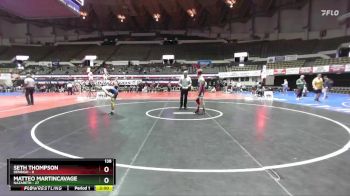 138 lbs Champ Round 1 (16 Team) - Matteo Martincavage, Nazareth vs Seth Thompson, Denbigh