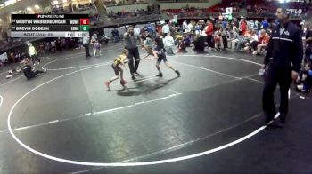 55 lbs 7th Place Match - Westyn Wasserburger, Midwest Destroyers Wrestling Club vs Brevin Dobesh, East Butler Wrestling Club