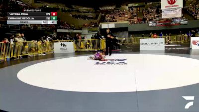 Intermediate Girls - 53 lbs Semis - Alyssa Avila, Imperial Valley Panthers Wrestling vs Emmaline Bedolla, Scotsmen Wrestling Club