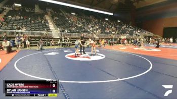 78 lbs Semifinal - Cade Myers, Green River Grapplers Wrestling vs Dylan Hansen, Douglas Wrestling Club