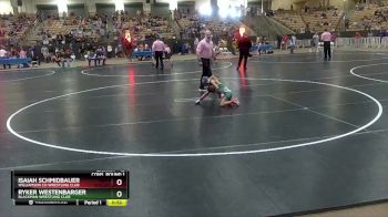 45 lbs Cons. Round 1 - Ryker Westenbarger, Blackman Wrestling Club vs Isaiah Schmidbauer, Williamson Co Wrestling Club