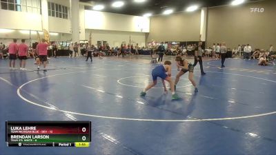 126 lbs Round 3 (16 Team) - Luka Lehre, Team Michigan Blue - DEV vs Brendan Larson, Team STL White