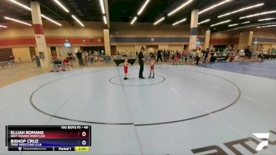 49 lbs Round 3 - Elijah Romans, Best Trained Wrestling vs Bishop Cruz, Tribe Wrestling Club