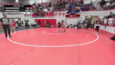 HS 140 lbs Cons. Round 2 - Brenna Meister, Canyon West Plains vs Dani Messenger, DUNCAN
