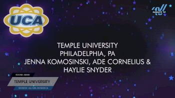 Temple University [2025 All Girl Division IA Semis] 2025 UCA & UDA College Cheerleading & Dance Team National Championship