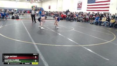 107 lbs Cons. Round 2 - Kaston Clarke, Fulda-Murray Cty Central vs Cash Antony, Canby