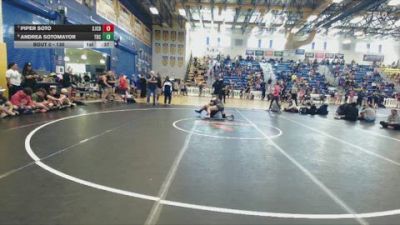 130 lbs Cons. Round 2 - Piper Soto, St Johns Country Day vs Andrea Sotomayor, Westside Wrestling Club