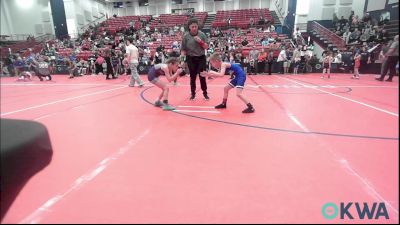 52 lbs Quarterfinal - Oliver Lewis, Kansas Young Guns vs Kyllie Gwinn, Buck Pride Wrestling