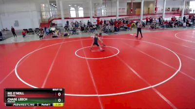 165 lbs Quarterfinal - Ike O`Neill, Wabash vs Chase Leech, Indiana