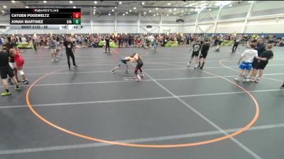 95 lbs Cons. Round 2 - Jonah Martinez, Unattached vs Cayden Podeweltz, .