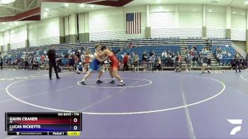 170 lbs Semifinal - Gavin Craner, MI vs Lucas Ricketts, KY