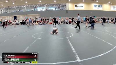 56 lbs Round 3 (6 Team) - Caleb Reed, Capital City WC vs Felix Melendez, Junior Terps Xpress