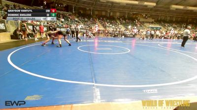 130 lbs Consi Of 16 #2 - Grayson VanTuyl, Coweta Tiger Wrestling vs Dominic Englese, ISI Wrestling Club