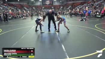 95 lbs Cons. Round 2 - Brayden Smith, Freeland WC vs Nayeli Duron, Michigan Revolution