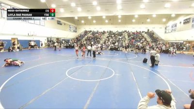 110 lbs Champ. Round 1 - Layla Rae Passas, Yucaipa Thunder Wrestling Club vs Heidi Gutierrez, Costa Training Center