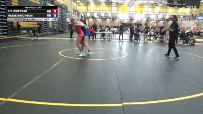 170 lbs Cons. Semis - Liv Lonergan, Iowa vs Reese Buschbom, Iowa