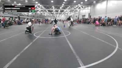 120 lbs Round 5 (6 Team) - Hayden Weiss, Dayton Bandits vs Kaiden Pomranig, Steller Trained Greedo