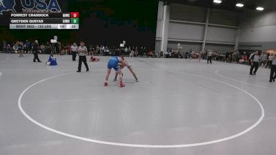 150 lbs Cons. Sub-rd Of 16 - Greyden Gustas, CRWC vs Forrest Craddock, Basement Brawlers Wrestling Club