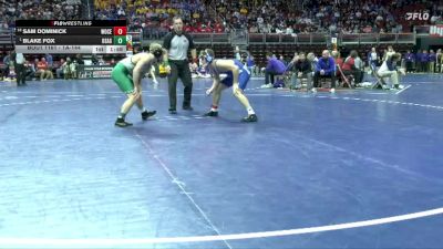 1A-144 lbs Champ. Round 2 - Blake Fox, Osage vs Sam Dominick, Woodbury Central