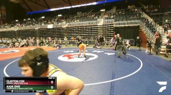 135 lbs Quarterfinal - Kade Enis, Thermopolis Wrestling Club vs Clayton Cox, Powell Wrestling Club