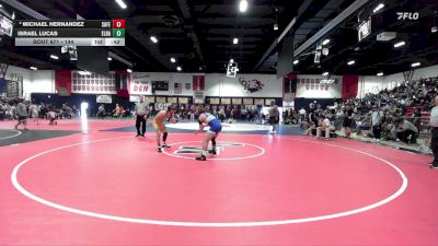 144 lbs 5th Place Match - Israel Lucas, El Rancho vs Michael Hernandez, Santa Fe