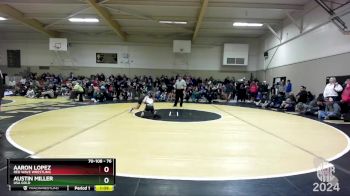 76 lbs Quarterfinal - Aaron Lopez, Red Wave Wrestling vs Austin Miller, USA Gold