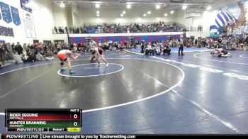 138 lbs Champ. Round 2 - Hunter Branning, University vs Rider Seguine, Post Falls