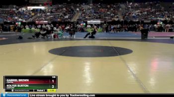 138 lbs Quarterfinal - Gabriel Brown, Capital vs Kolter Burton, Century