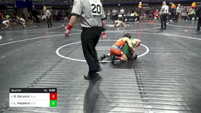 80 lbs Consi Of 32 #2 - Dominic DeLauro, Delaware Valley vs Lucas Hegadus, North Star