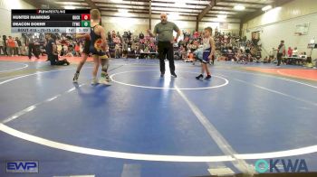 70-75 lbs Quarterfinal - Hunter Hawkins, Buck Pride Wrestling vs Deacon Doerr, Team Tulsa Wrestling Club