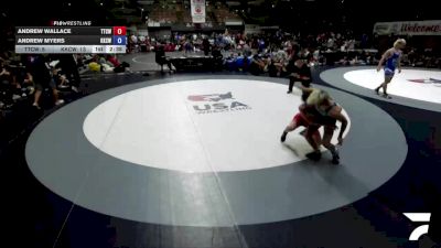 138 lbs Andrew Wallace, TCWA - Tri-Counties Wrestling Association vs Andrew Myers, KCWA - Kern County Wrestling Association