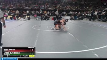 5A 152 lbs Semifinal - Jacob Blandford, Middleton vs Seth Martin, Post Falls
