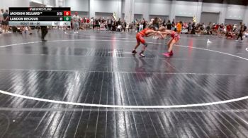 80 lbs Cons. Semi - Jackson Sellars**, South Georgia Takedown Club vs Landon Beckius, Nebraska Elite