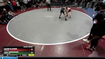 120 lbs Cons. Round 2 - Jacob Klauder, Colville vs Cruz Hernandez, Moses Lake