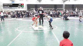 77 lbs Rr Rnd 1 - Dominic Poulin, Maine Hammahs - ESC vs Ryder Kim, RedNose Wrestling School - ESC