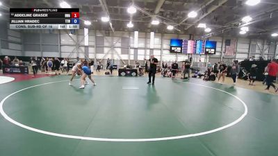 72 kg Cons. Sub-rd Of 16 - Addeline Graser, Nebraska Wrestling Academy vs Jillian Hradec, Team Takedown Wrestling