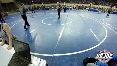 76 lbs Consi Of 16 #2 - Hagen Roller, Borger Youth Wrestling vs Jacen Calhoun, Lions Wrestling Academy