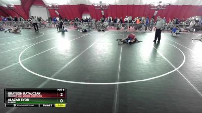 138 lbs Quarterfinal - Grayson Ratajczak, Freedom High School Wrestling vs Alazar Eyob, Illinois