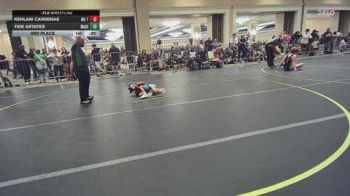 37 lbs 3rd Place - Kehlani Cardenas, No Team vs Tide Artates, Maui Style