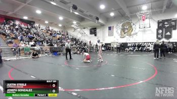 106 lbs Cons. Round 3 - Justin Steele, Lutheran Orange vs Joseph Gonzalez, Highland