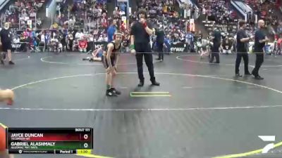 70 lbs Cons. Round 3 - Jayce Duncan, Tecumseh WC vs Gabriel Alashmaly, Algonac Mat Rats