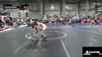 100 lbs Quarterfinal - Gunner VanNorman, Linn County vs Nathan Russell, Maize