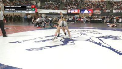 G - 130 lbs Cons. Round 4 - Jaidyn Holdaway, Anaconda (Girls) vs Leila McKay, Helena Capital (Girls)