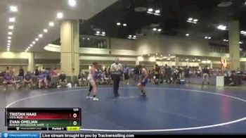 120 lbs Round 3 (10 Team) - Evan Omelian, Indiana Smackdown White vs Tristan Haas, S.E.O. Blue