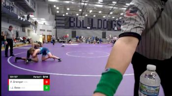 124-137 lbs 3rd Place Match - Josiah Bass, Hobart Wrestling Club vs Peter Dranger, Chesterton Wrestling Club