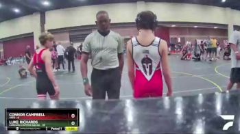 101 lbs Semis & 1st Wrestleback (8 Team) - Connor Campbell, ARES vs Luke Richards, Carolina Hammer Squad